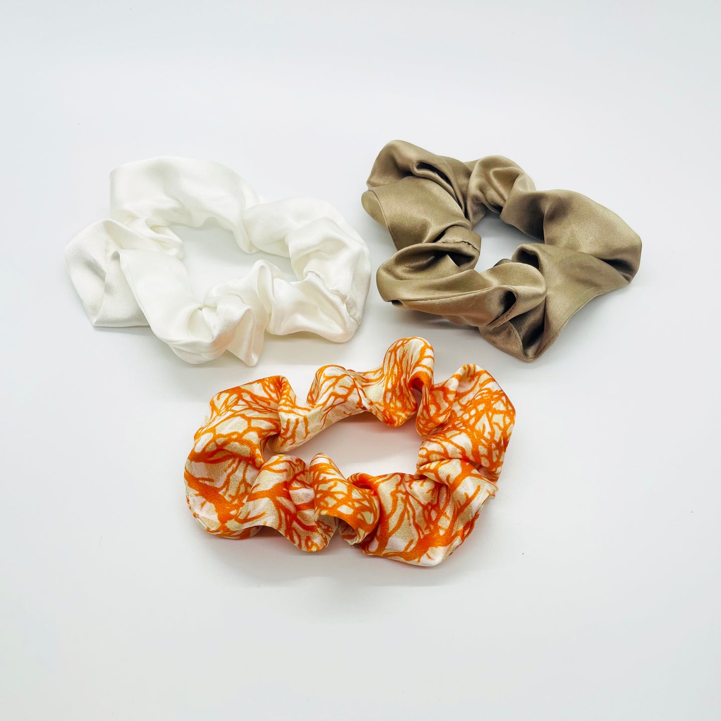Assorted 3-Pack Silk Scrunchies