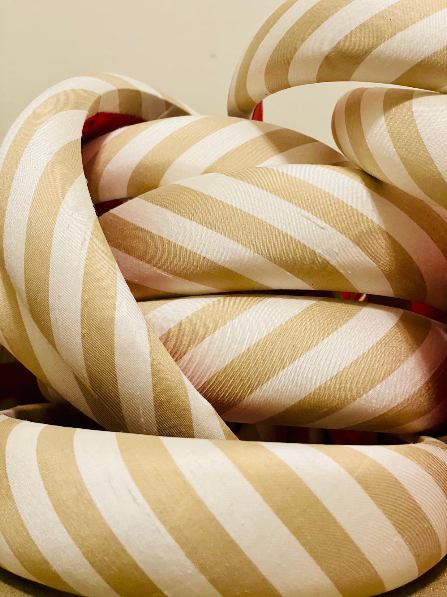 Neutral Stripe Silk Headband