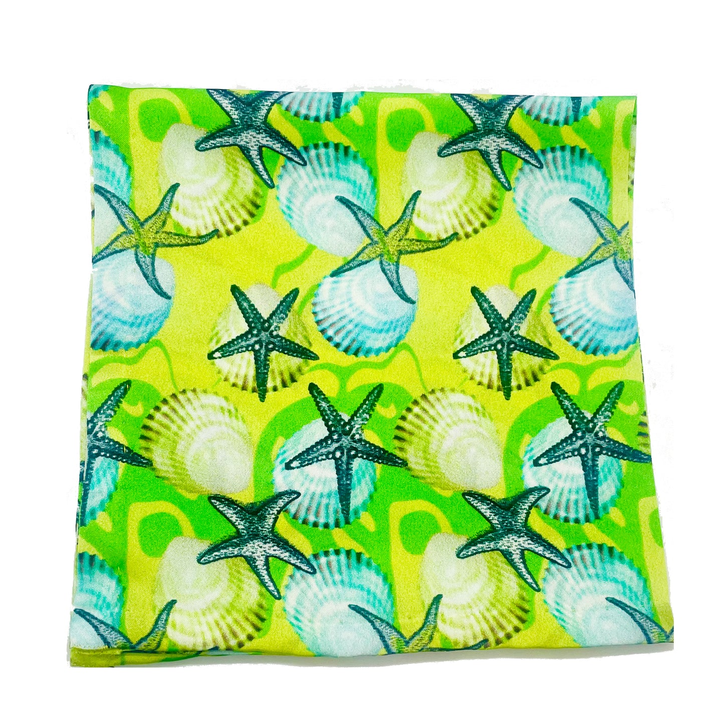 Citron Shells Silk Square