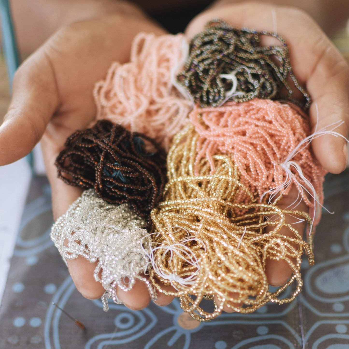 Beaded Giraffe Clutch Handbag