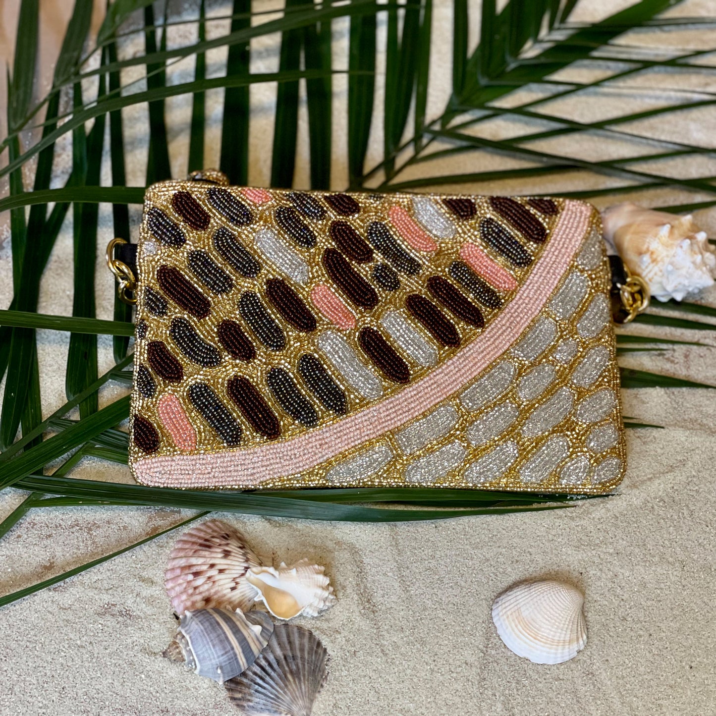Beaded Tile Handbag