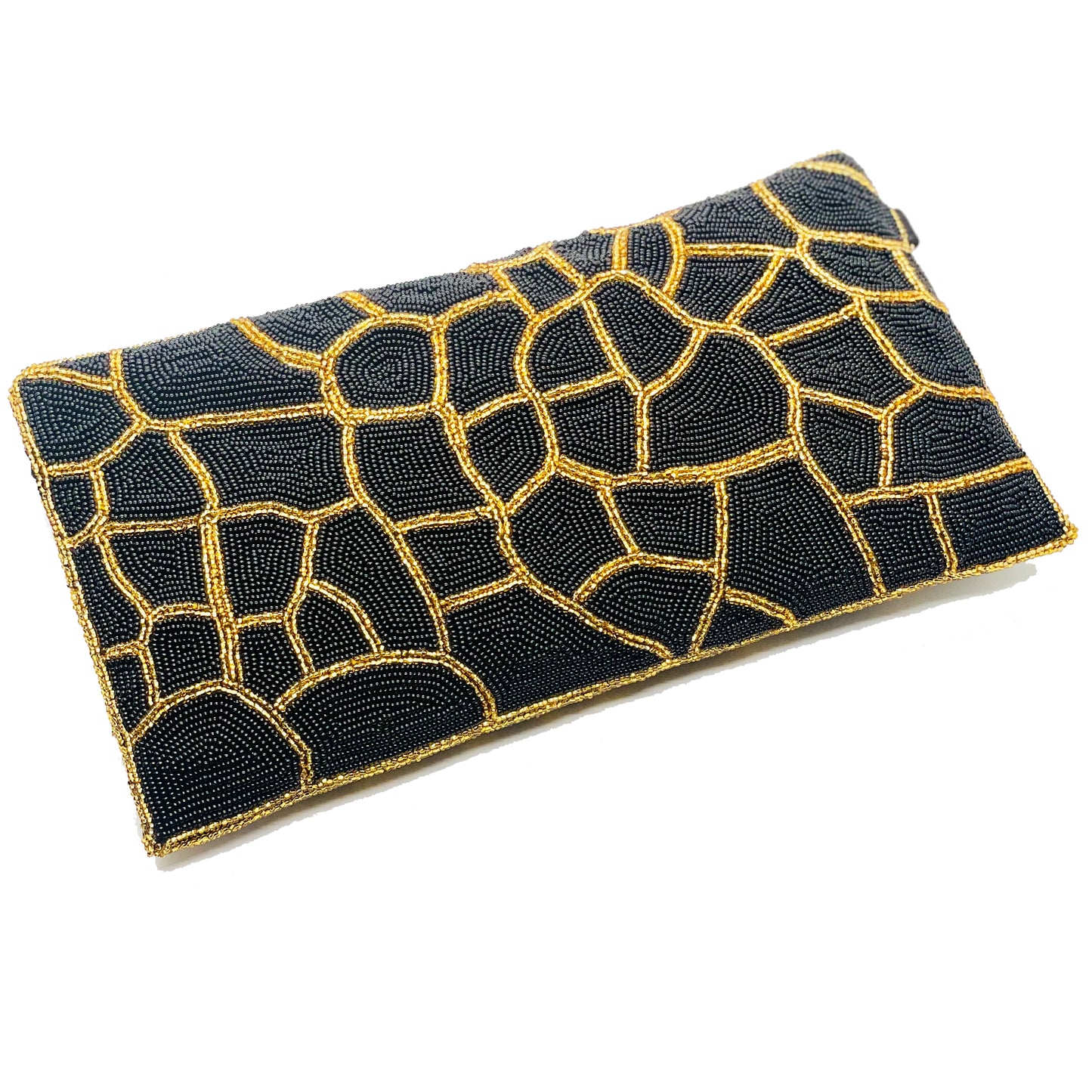 Beaded Giraffe Clutch Handbag