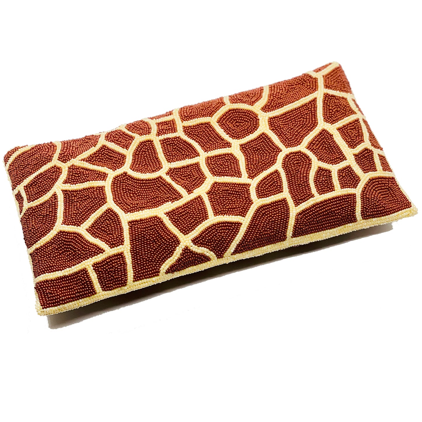 Beaded Giraffe Clutch Handbag