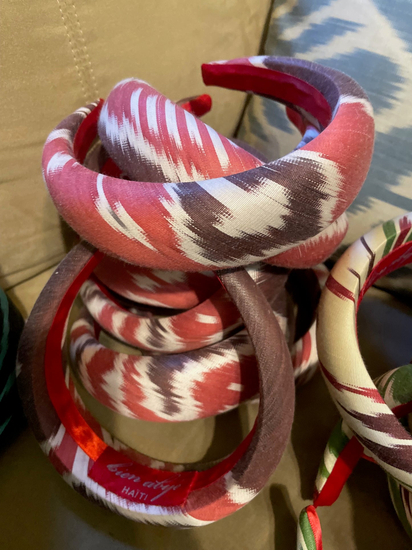 Ikat Pinot Silk Headband