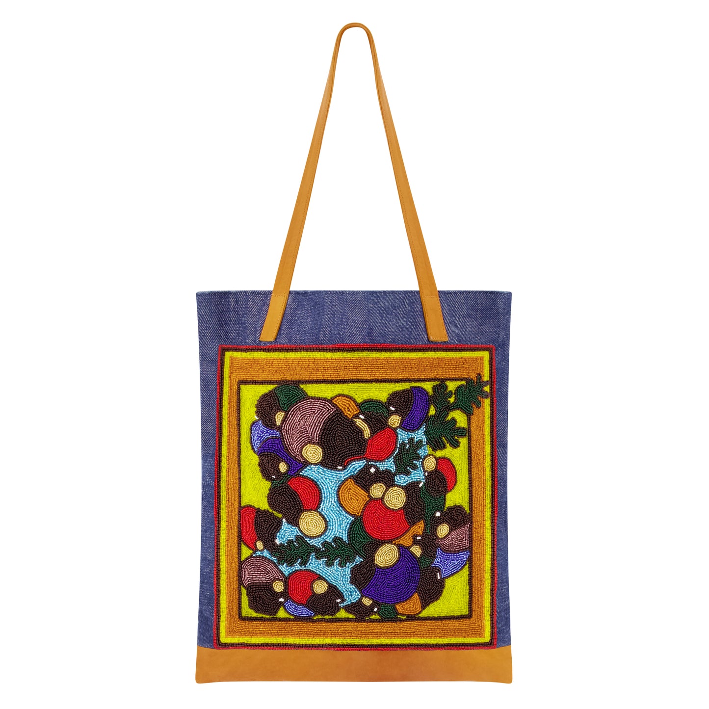 Beaded Rassemble Tote Handbag
