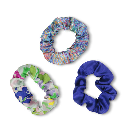 Assorted 3-Pack Silk Scrunchies