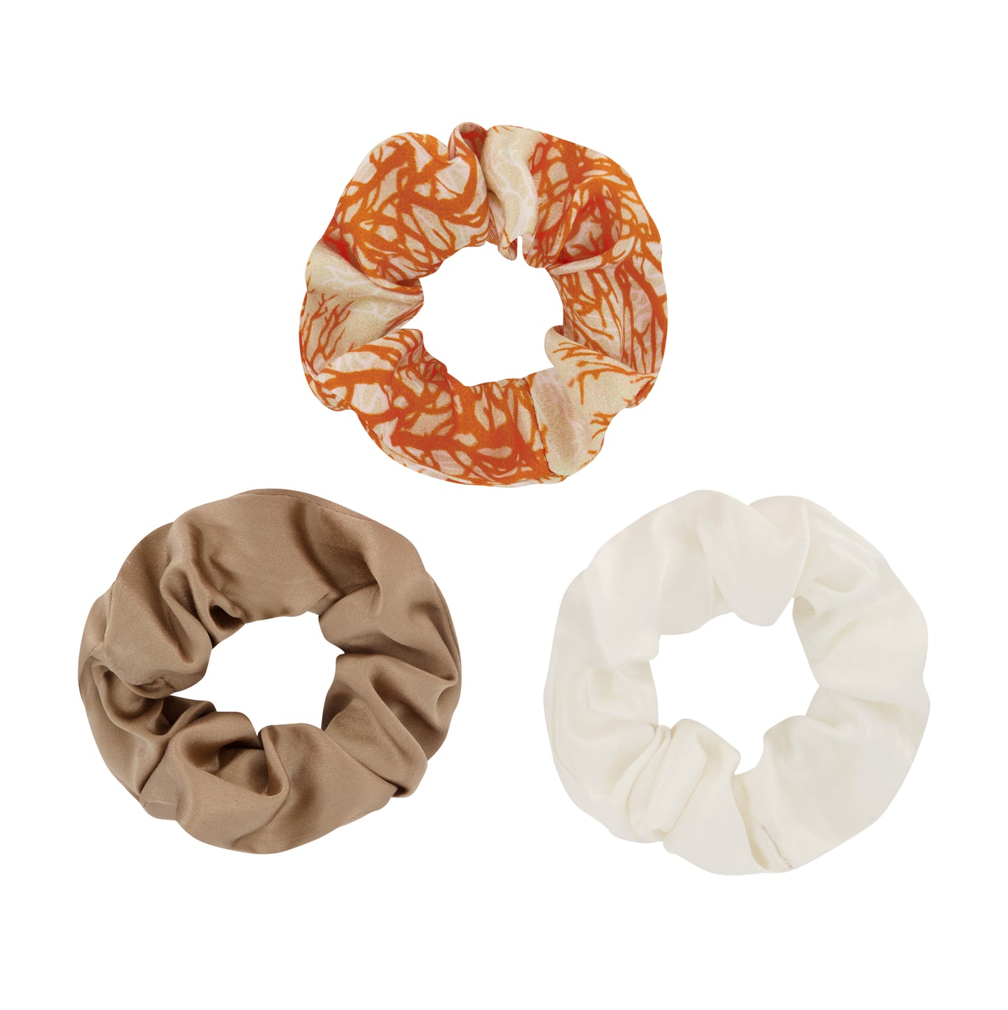 Assorted 3-Pack Silk Scrunchies