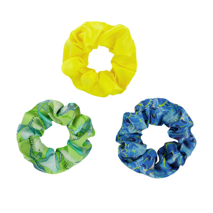 scrunchie, silk scrunchie, hair tie, silk hair accessories, made in Haiti