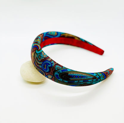 Coco Paisley Print Silk Headband