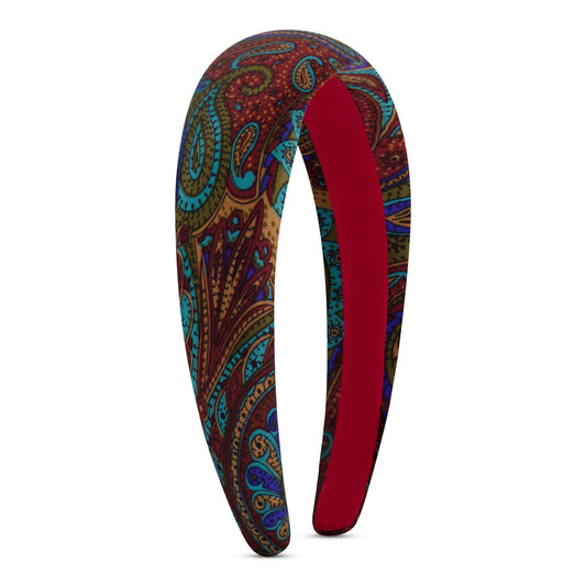 Coco Paisley Print Silk Headband