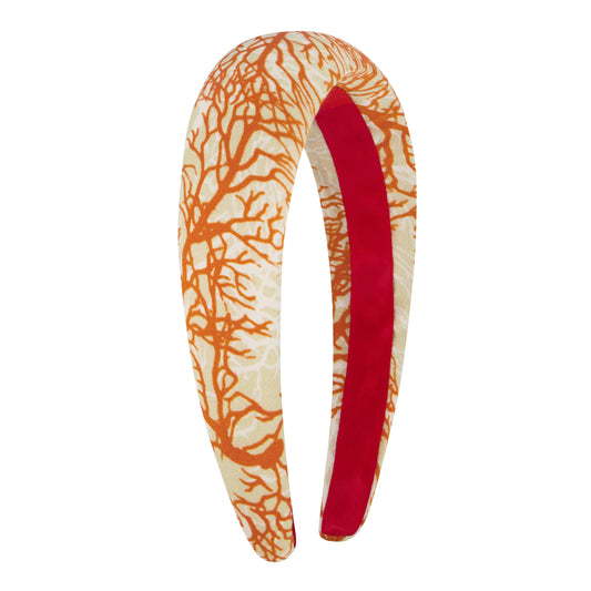 Coral Reef Print Silk Headband