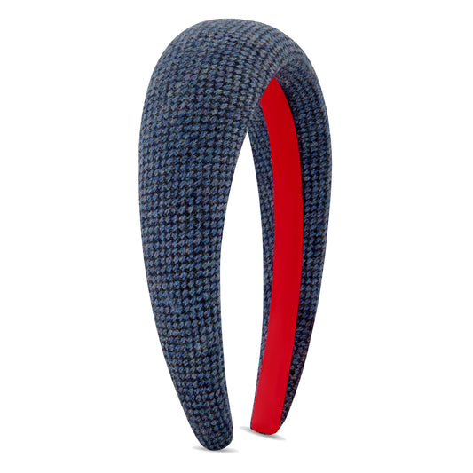 Midnight Wool Tweed Headband