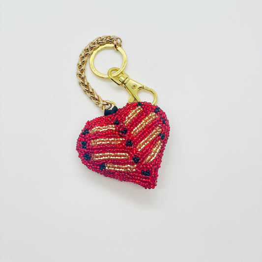 Artisan Heart Bag Charm - Coat of Arms