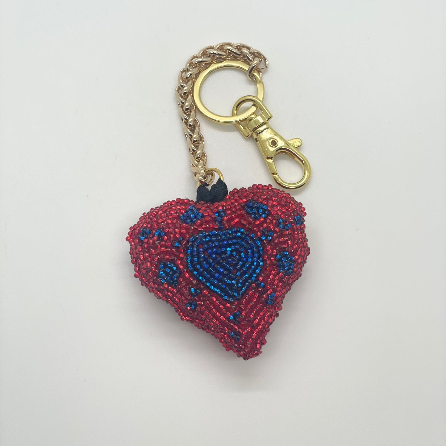 Artisan Heart Bag Charm - Patriot