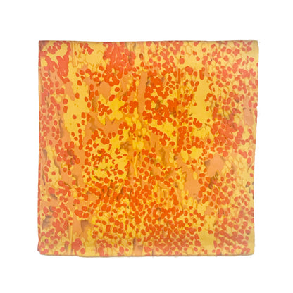 Red Snake Skin Silk Square