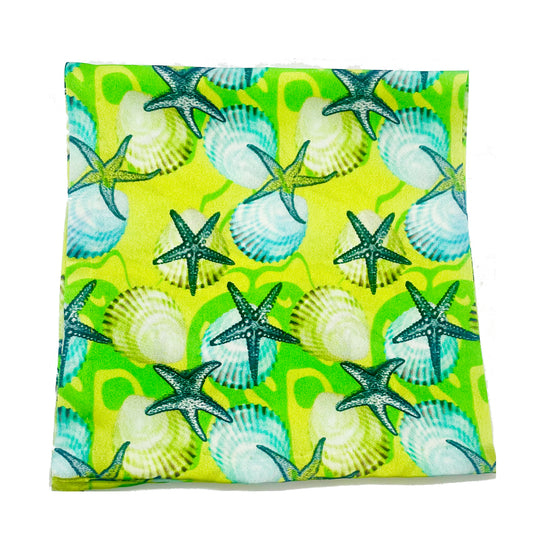 Citron Shells Silk Square