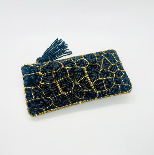 Beaded Giraffe Wallet Handbag