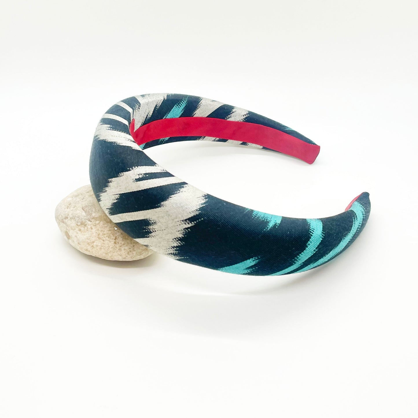 Ikat Night Glow Silk Headband