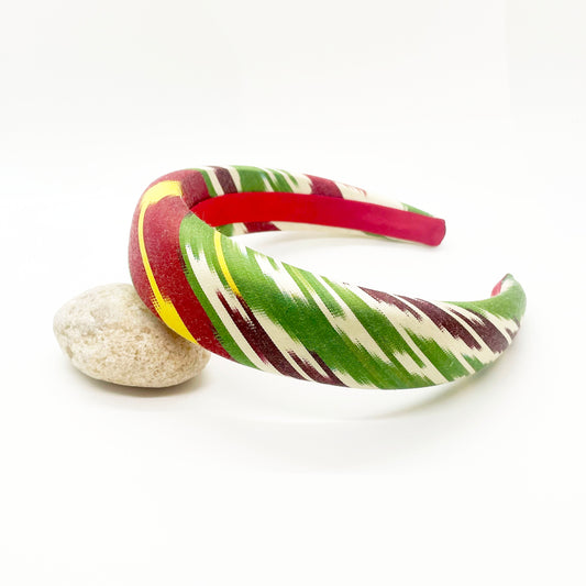 Ikat Tree of Life Silk Headband