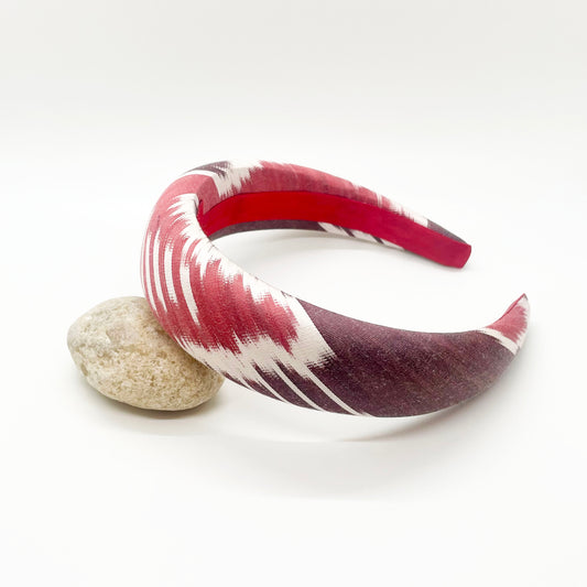 Ikat Pinot Silk Headband