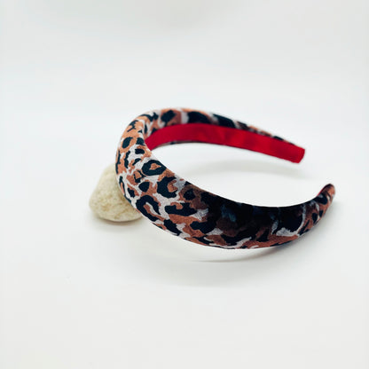 Leopard Plush Velvet Headband