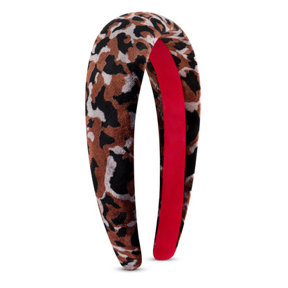 Leopard Plush Velvet Headband