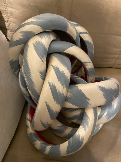 Ikat Indigo Yarn Silk Headband