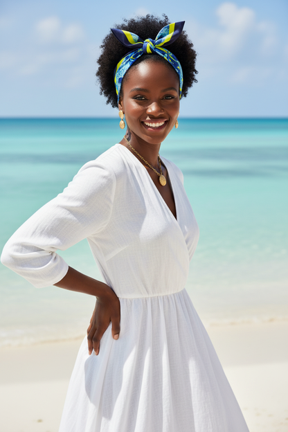 African model bow on head