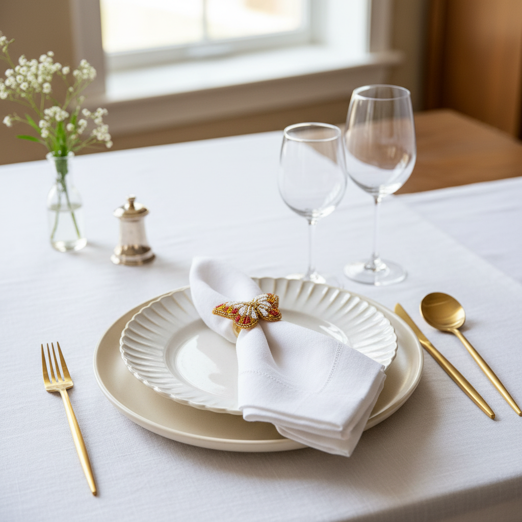 Butterfly Napkin Rings Lifestyle