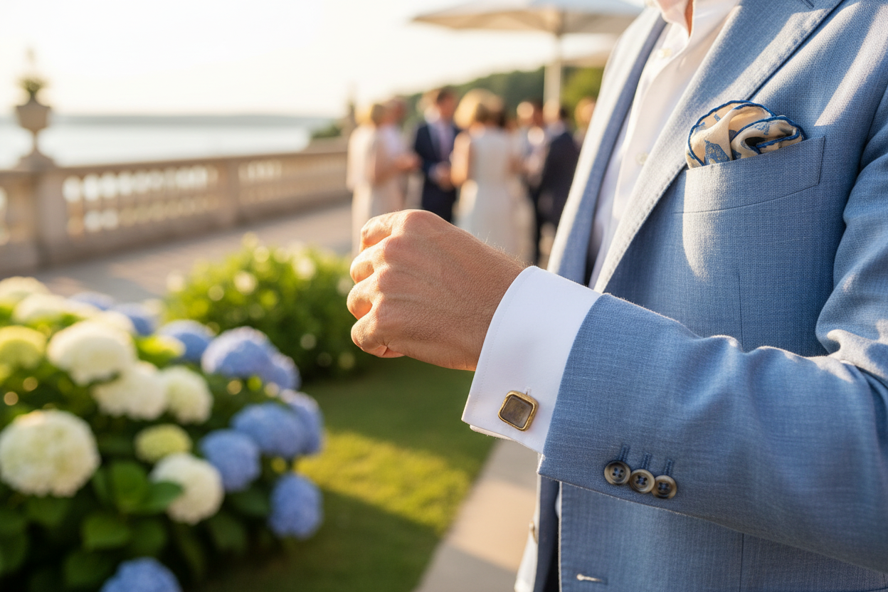 Gold Polished Horn Cufflinks – Summer Lifestyle