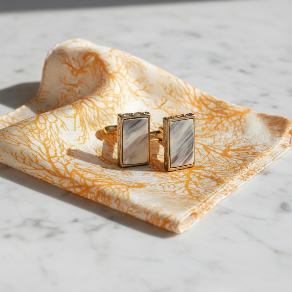 Marbre Horn Cufflink – Coral Reef Lifestyle v3